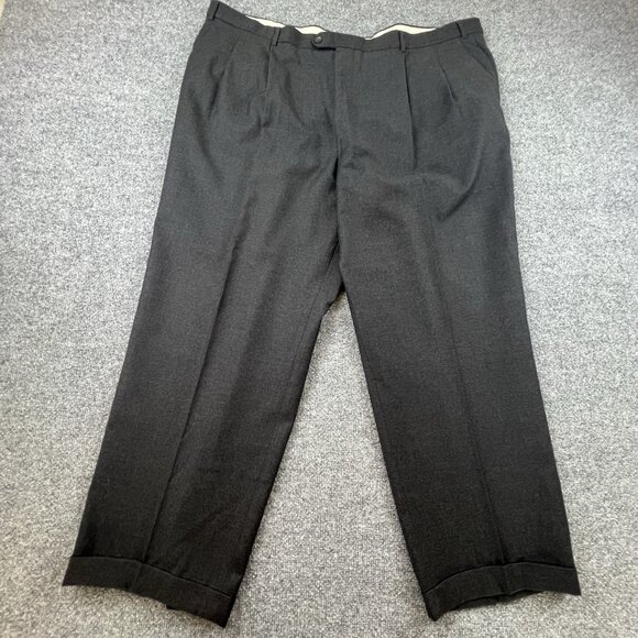 Principe Other - PRINCIPE Made in Italy Wool Cashmere Pleated Dress Pants Cuffed Hem ITALY 50